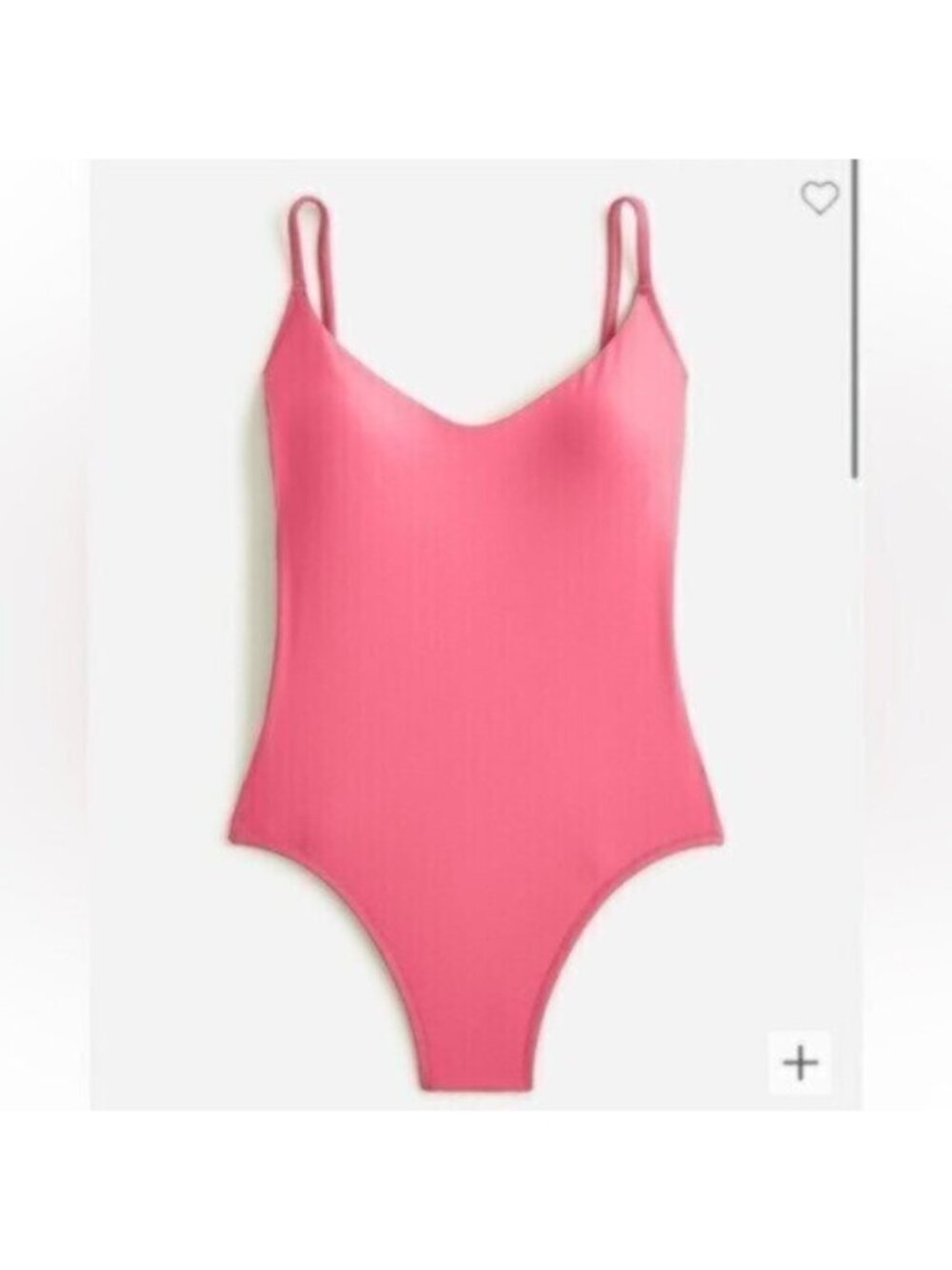 NWT J.Crew Women's Pink Scoop Neck One Piece Swimsuit Size 22
